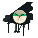 Re Vinyl Wall Clock Piano