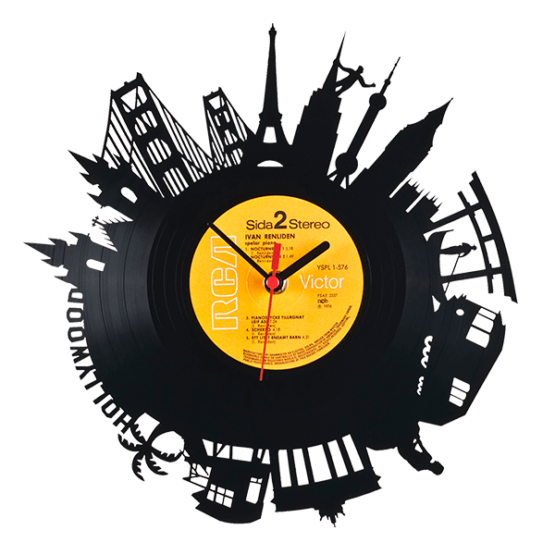 Re Vinyl wall clock World