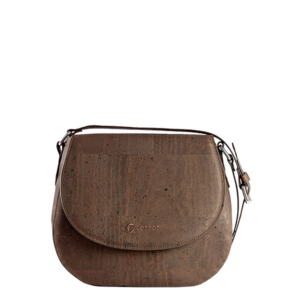 Dark Brown Cork handbag ELEGANCE
