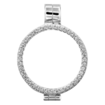 A pendant with zircon diamonds, 24 mm