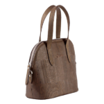 Dark Brown Cork handbag MODERN from side