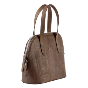 Dark Brown Cork handbag MODERN from side