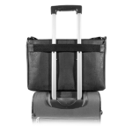 Black Cork laptop bag for men with travel bag