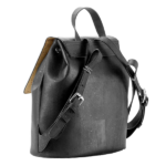 Black Cork backpack for women from back