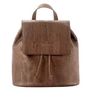 Dark Brown Cork backpack for women