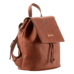 Red Cork backpack for women from side