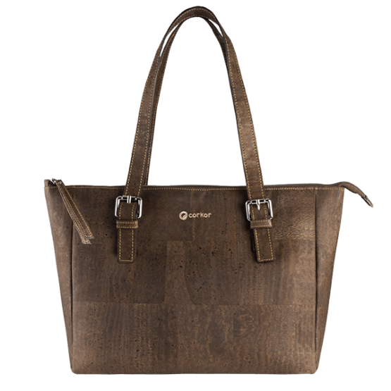 Dark Brown Cork handbag CLASSIC