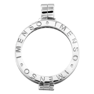 A pendant with zircon diamonds, 24 mm from back