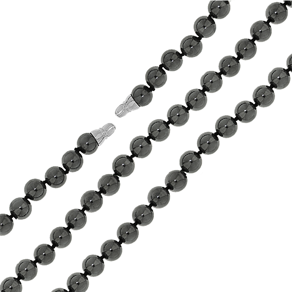 Haematite necklace, 50 cm