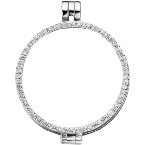 A pendant with zircon diamonds, 33 mm