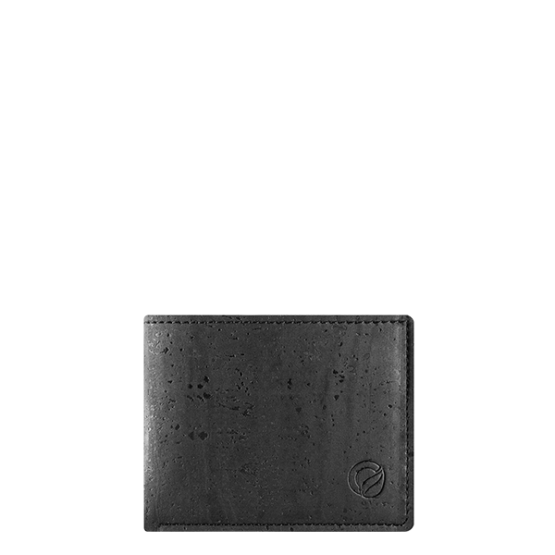 Black Cork wallet for men