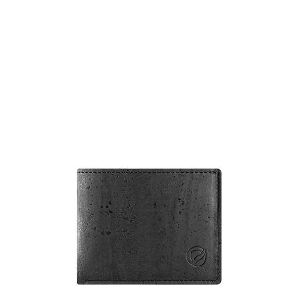 Black Cork wallet for men