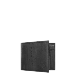 Black Cork wallet for men open