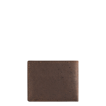 Dark brown Cork wallet for men back