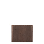 Dark brown Cork wallet for men