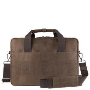Dark Brown Cork briefcase for men