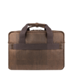 Dark Brown Cork briefcase for men back